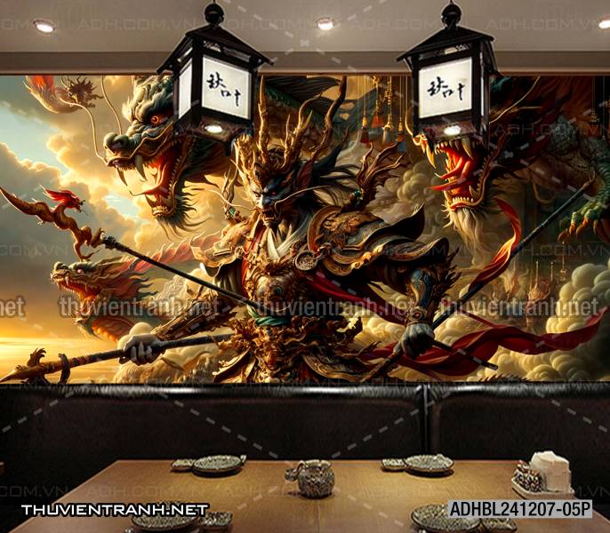 Tranh fantasy kỳ ảo trang trí quán bi-a, club billiard - Tranh tường chất lượng cao