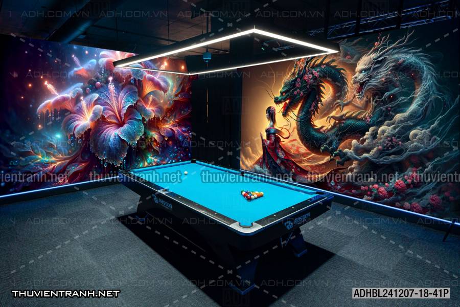 Tranh fantasy kỳ ảo trang trí quán bi-a, club billiard - Tranh tường chất lượng cao