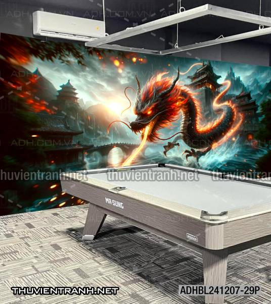 Tranh fantasy kỳ ảo trang trí quán bi-a, club billiard - Tranh tường chất lượng cao