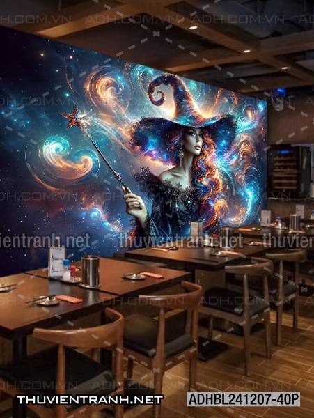Tranh fantasy kỳ ảo trang trí quán bi-a, club billiard - Tranh tường chất lượng cao