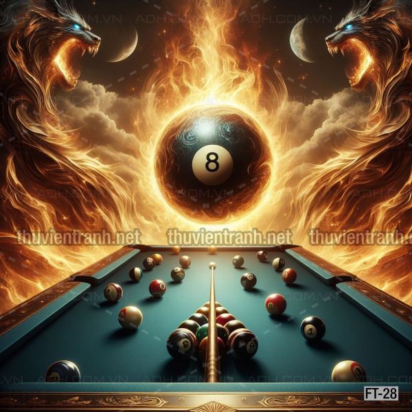  Tranh fantasy kỳ ảo trang trí quán bi-a, club billiard - Tranh tường chất lượng cao