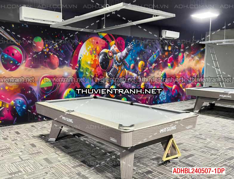   Tranh trang trí Club Bi-a, Tranh Phi hành gia , tranh graffiti - Tranh tường chất lượng cao