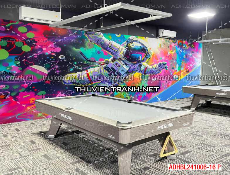   Tranh trang trí Club Bi-a, Tranh Phi hành gia , tranh graffiti - Tranh tường chất lượng cao