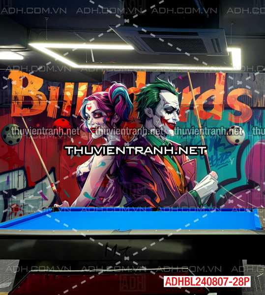 Tranh bi-a chủ đề Joker đầy màu sắc - Tranh tường chất lượng cao