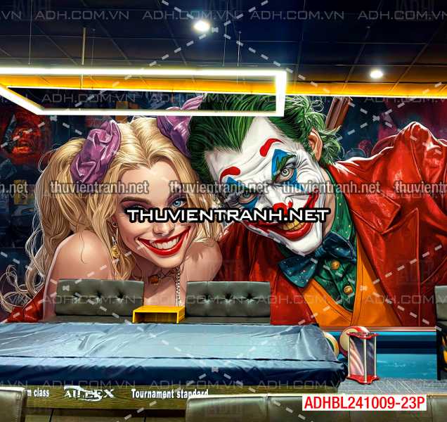Tranh bi-a chủ đề Joker đầy màu sắc - Tranh tường chất lượng cao
