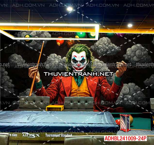 Tranh bi-a chủ đề Joker đầy màu sắc - Tranh tường chất lượng cao