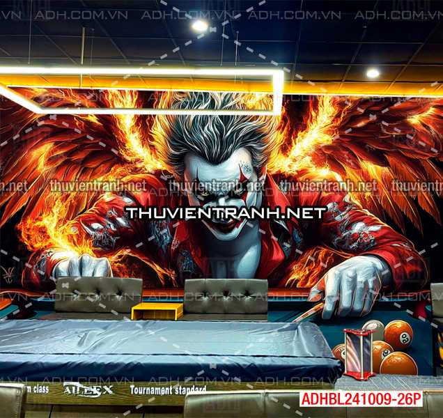 Tranh bi-a chủ đề Joker đầy màu sắc - Tranh tường chất lượng cao