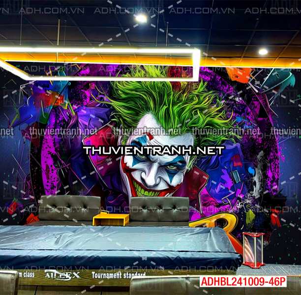 Tranh bi-a chủ đề Joker đầy màu sắc - Tranh tường chất lượng cao