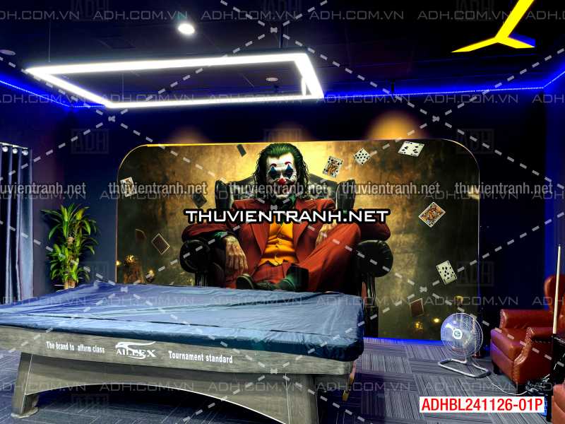 Tranh bi-a chủ đề Joker đầy màu sắc - Tranh tường chất lượng cao