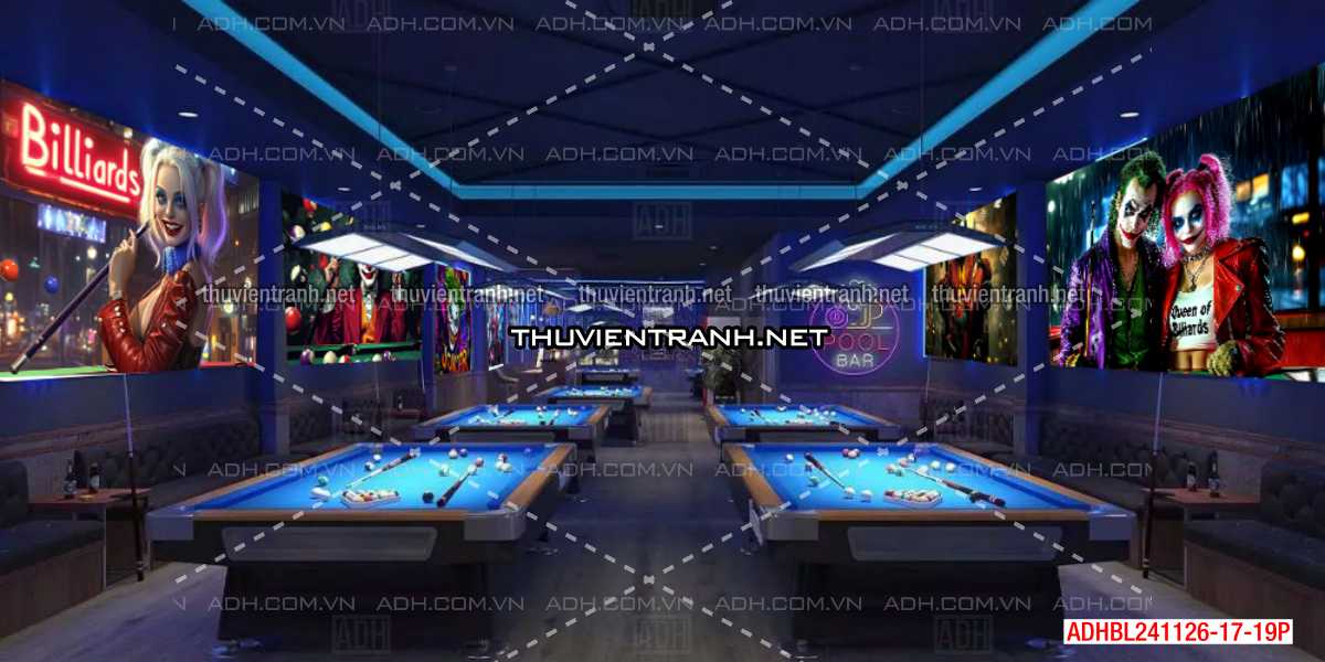 Tranh bi-a chủ đề Joker đầy màu sắc - Tranh tường chất lượng cao