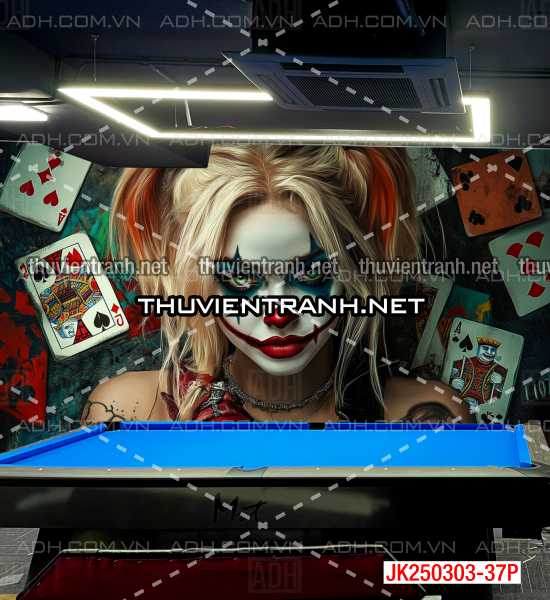  Bi-a Joker và Harley Quinn - Tranh tường chất lượng cao