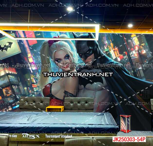  Bi-a Joker và Harley Quinn - Tranh tường chất lượng cao