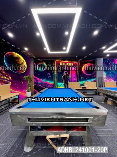  Bi-a Phi Hành gia Vũ Trụ màu sắc neon - Tranh tường chất lượng cao