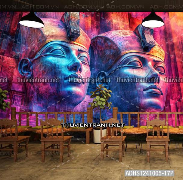 Tranh trang trí CLUB  Bi-a Siêu thực  trừu tượng màu sắc Neon - Tranh tường chất lượng cao