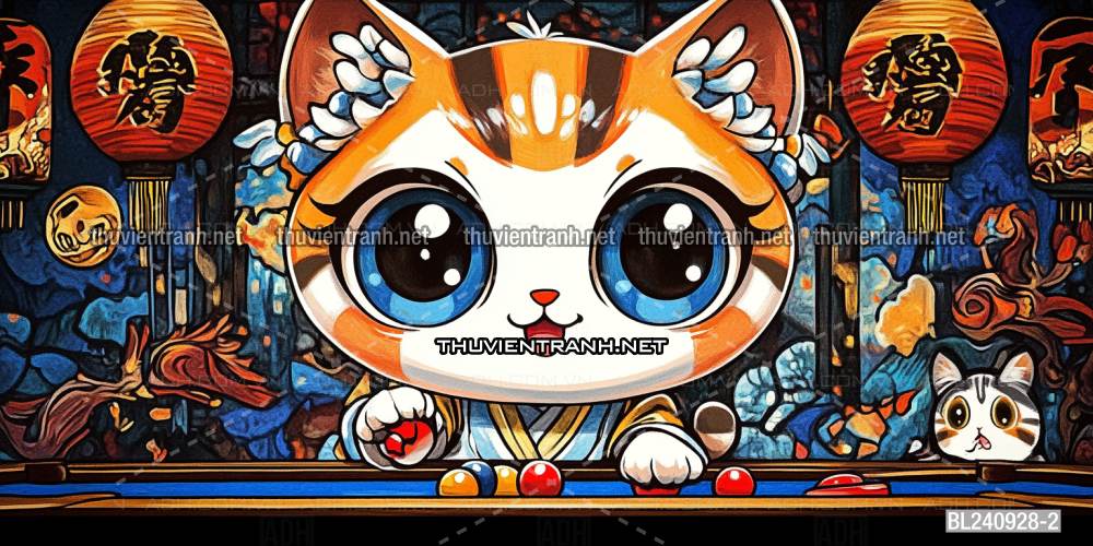 Tranh Bi-a Phong cách Anime - Tranh tường chất lượng cao