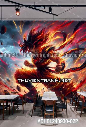 Tranh Bi-a Phong cách Anime Dragon Ball - Tranh tường chất lượng cao
