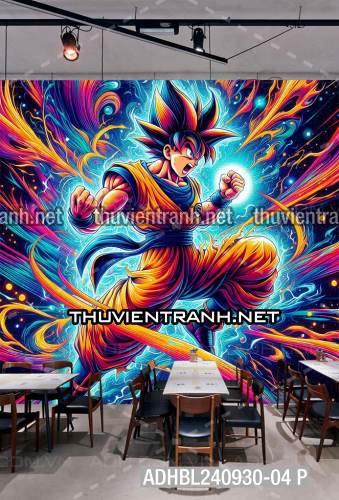 Tranh Bi-a Phong cách Anime Dragon Ball - Tranh tường chất lượng cao