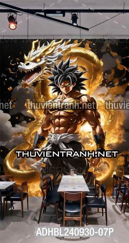 Tranh Bi-a Phong cách Anime Dragon Ball - Tranh tường chất lượng cao