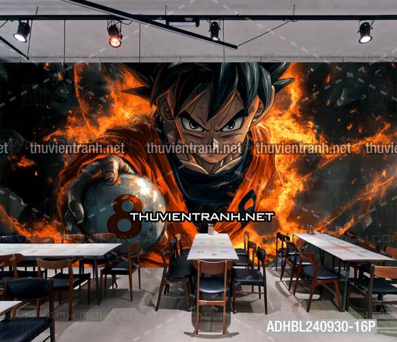 Tranh Bi-a Phong cách Anime Dragon Ball - Tranh tường chất lượng cao