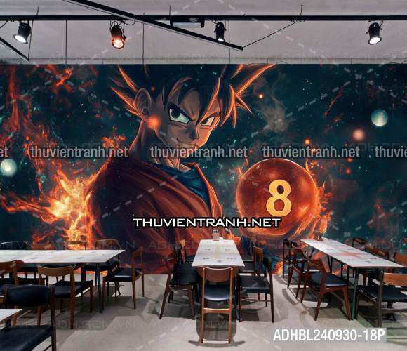 Tranh Bi-a Phong cách Anime Dragon Ball - Tranh tường chất lượng cao