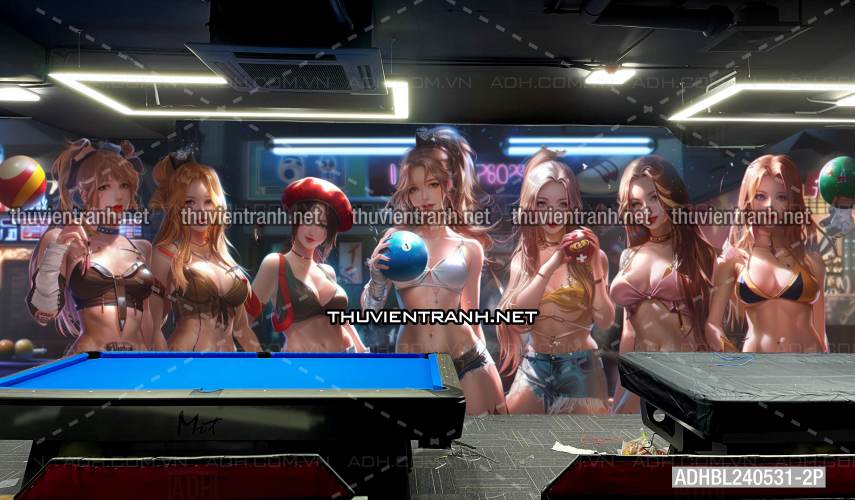 Tranh những cô gái anime 3D - Tranh tường chất lượng cao