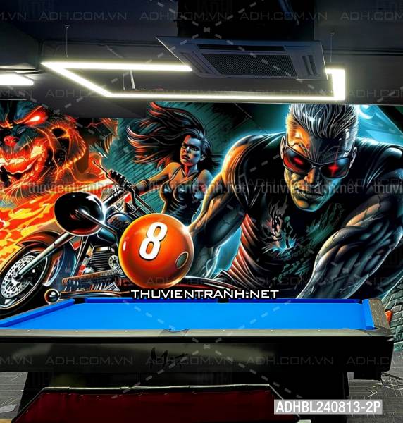  Bi-a ma tốc độ- Gost Rider - Tranh tường chất lượng cao