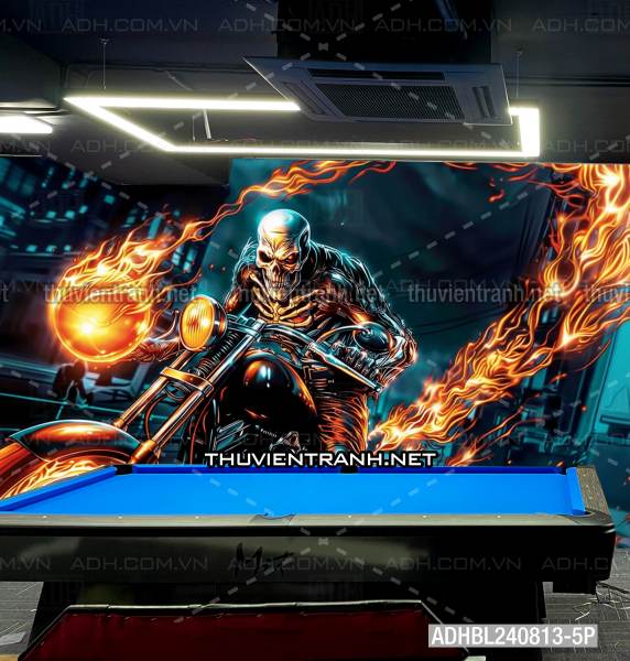  Bi-a ma tốc độ- Gost Rider - Tranh tường chất lượng cao