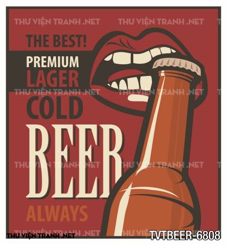 Tranh Quán Bia- Quán Nhậu, Tranh vector - Tranh tường chất lượng cao