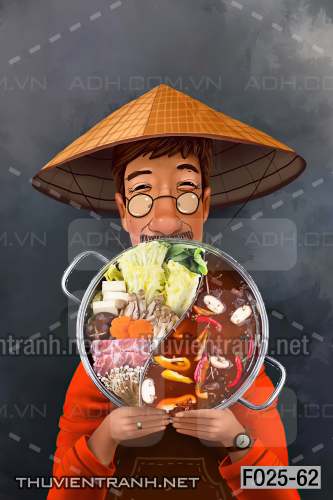 Tranh dán tường Quán nướng, quán lẩu, quán nhậu - Tranh tường chất lượng cao