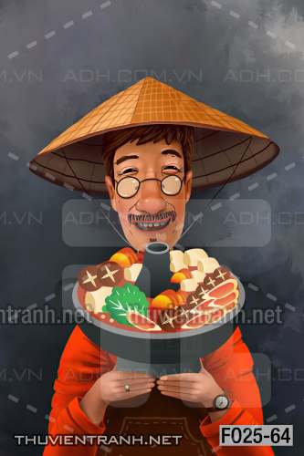 Tranh dán tường Quán nướng, quán lẩu, quán nhậu - Tranh tường chất lượng cao
