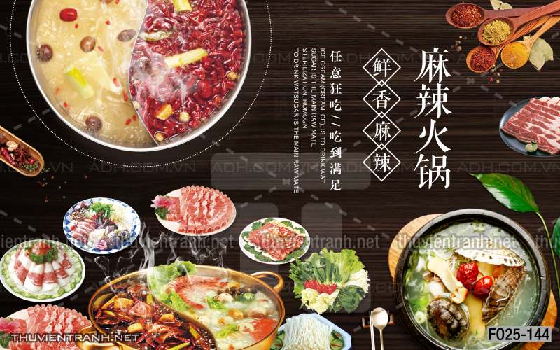 Tranh dán tường Quán nướng, quán lẩu, quán nhậu - Tranh tường chất lượng cao