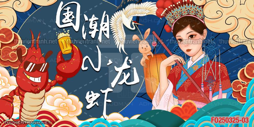 Tranh dán tường Quán ăn Trung Hoa, quán lẩu nướng, quán ăn vặt - Kết quả tìm kiếm tranh tường