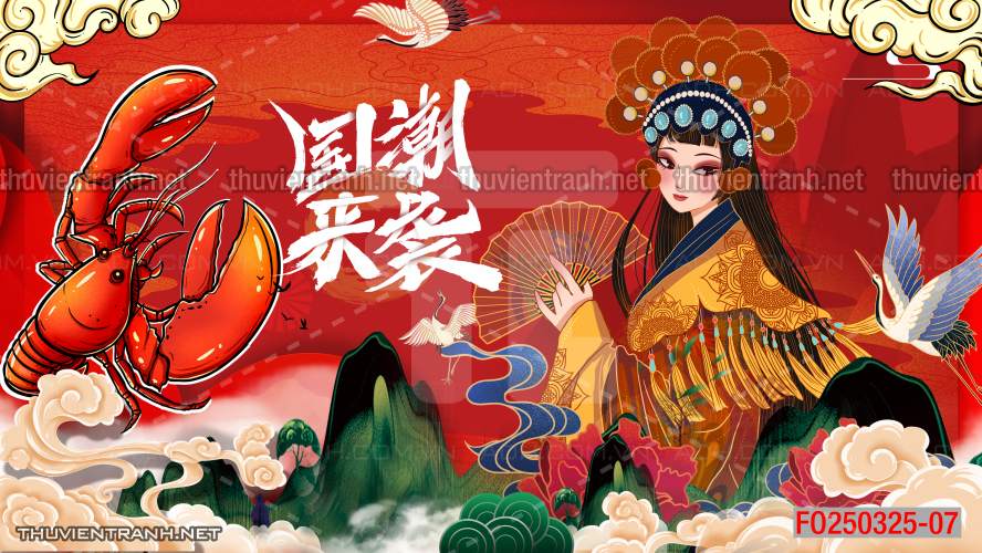 Tranh dán tường Quán ăn Trung Hoa, quán lẩu nướng, quán ăn vặt - Kết quả tìm kiếm tranh tường