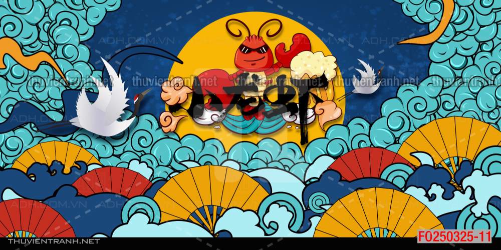 Tranh dán tường Quán ăn Trung Hoa, quán lẩu nướng, quán ăn vặt - Kết quả tìm kiếm tranh tường