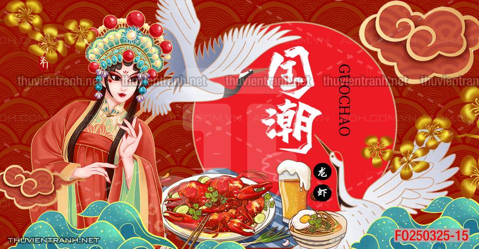 Tranh dán tường Quán ăn Trung Hoa, quán lẩu nướng, quán ăn vặt - Kết quả tìm kiếm tranh tường
