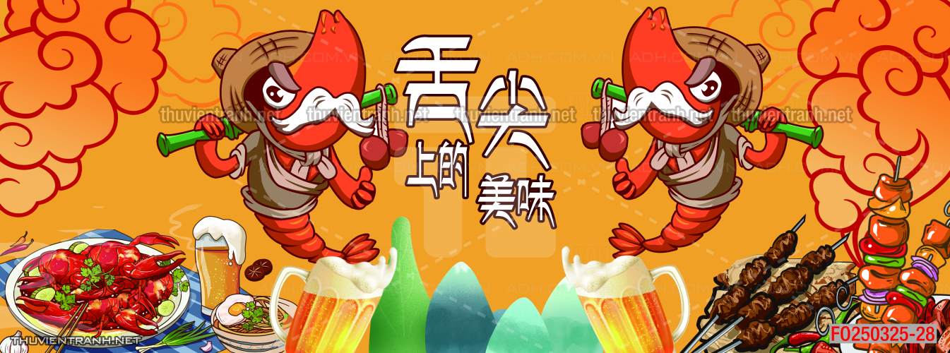 Tranh dán tường Quán ăn Trung Hoa, quán lẩu nướng, quán ăn vặt - Kết quả tìm kiếm tranh tường