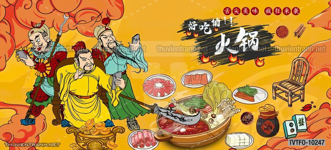 Tranh dán tường Quán ăn- Lẩu nướng Trung Quốc - Kết quả tìm kiếm tranh tường