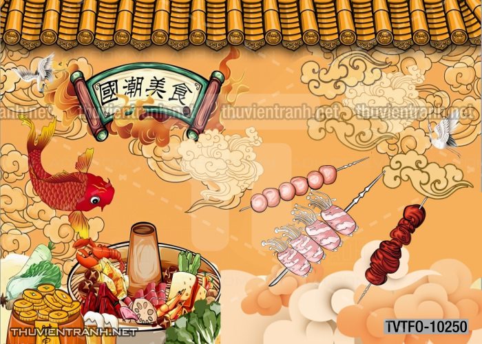 Tranh dán tường Quán ăn- Lẩu nướng Trung Quốc - Kết quả tìm kiếm tranh tường