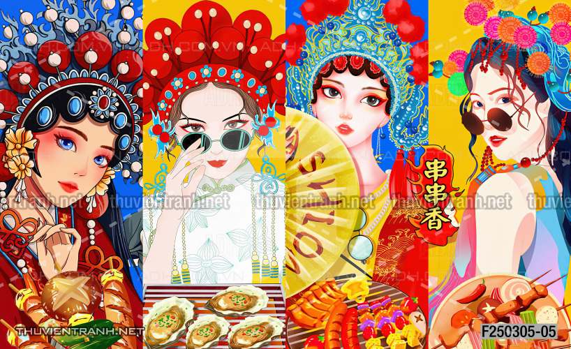Tranh dán tường Quán ăn- Lẩu nướng - Kết quả tìm kiếm tranh tường