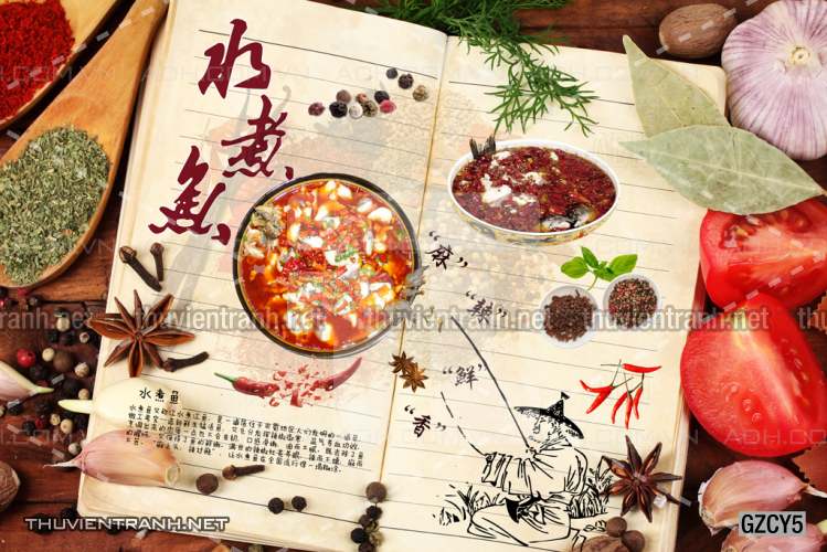 Tranh dán tường  Quán ăn, Nhà hàng Trung Quốc - Tranh tường chất lượng cao