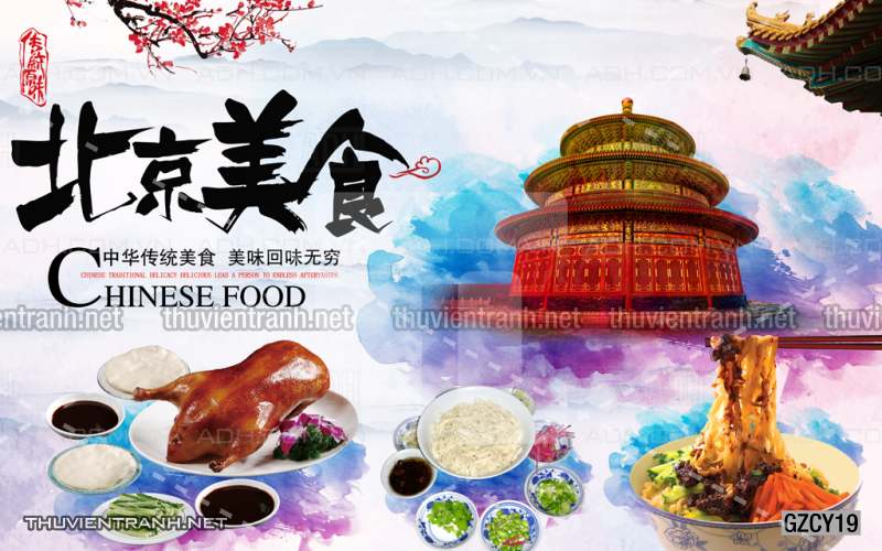 Tranh dán tường  Quán ăn, Nhà hàng Trung Quốc - Tranh tường chất lượng cao