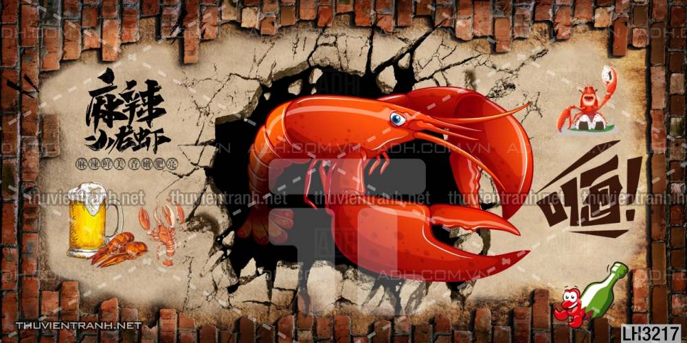 Tranh dán tường  Quán ăn Hải sản - Kết quả tìm kiếm tranh tường