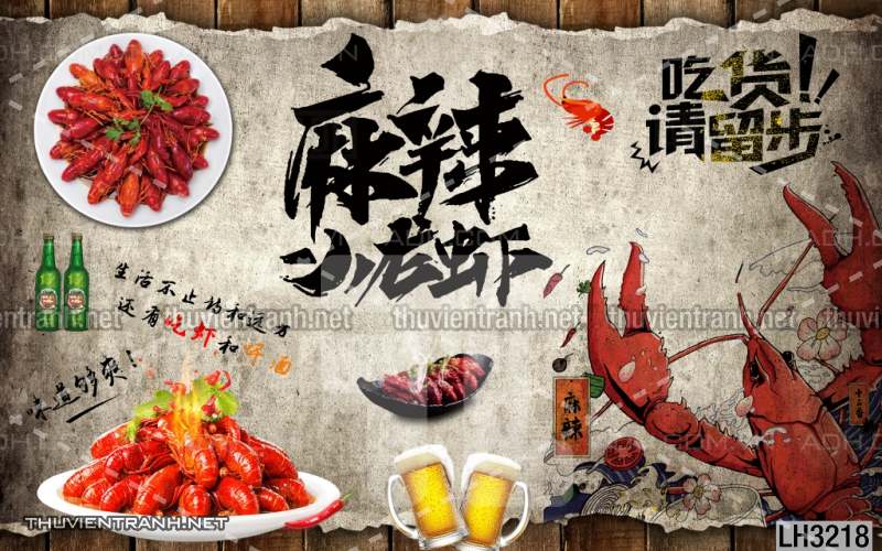 Tranh dán tường  Quán ăn Hải sản - Kết quả tìm kiếm tranh tường