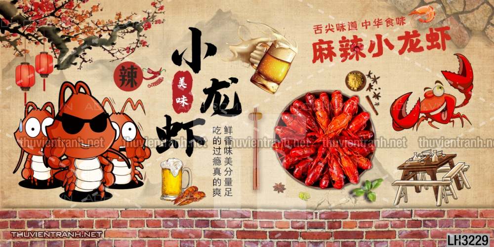 Tranh dán tường  Quán ăn Hải sản - Kết quả tìm kiếm tranh tường