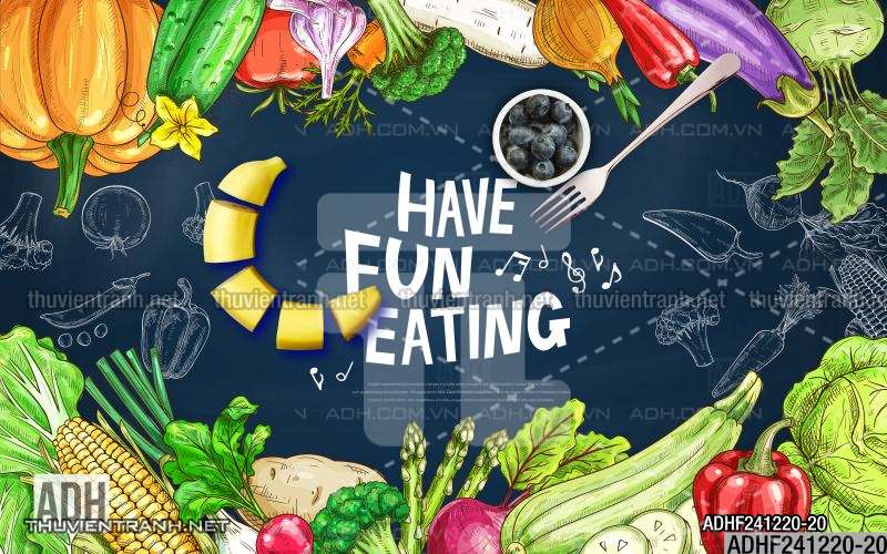 Tranh dán tường quán ăn lẩu nướng - Tranh tường chất lượng cao