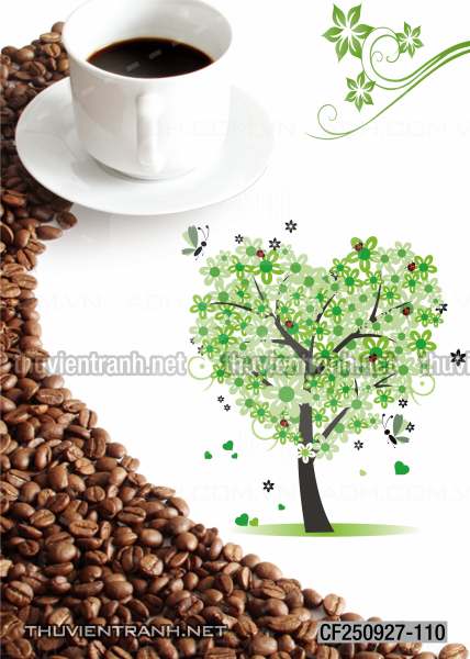 Tranh dán tường Quán cà phê - Tranh tường chất lượng cao