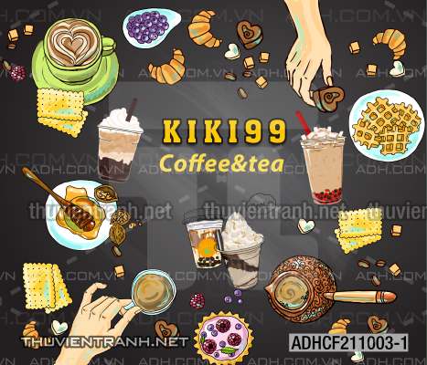 Tranh dán tường Quán Cafe - Tranh tường chất lượng cao