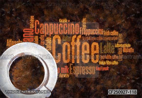 Tranh dán tường Quán Cafe - Tranh tường chất lượng cao