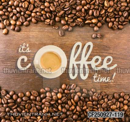 Tranh dán tường Quán Cafe - Tranh tường chất lượng cao