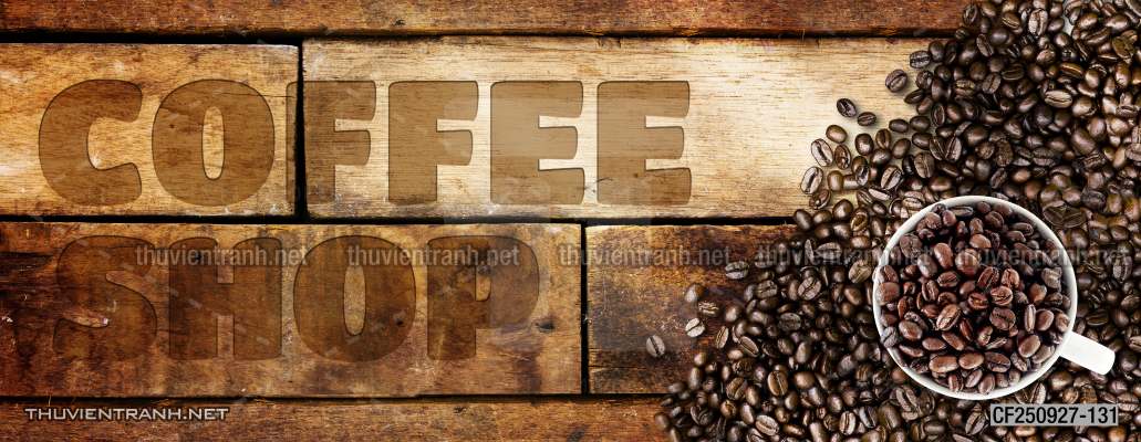 Tranh dán tường Quán Cafe - Tranh tường chất lượng cao